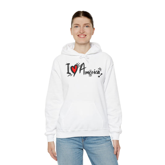 I Love America Unisex Hoodie Sweatshirt