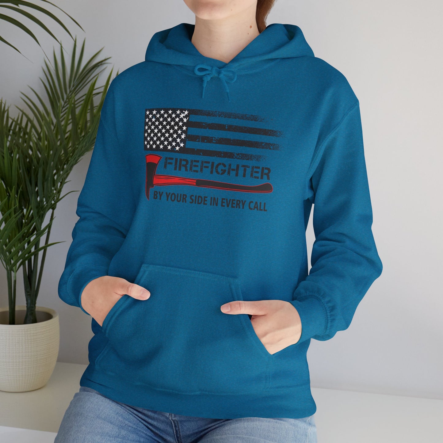Firefighter Pride Hoodie – By Your Side in Every Call