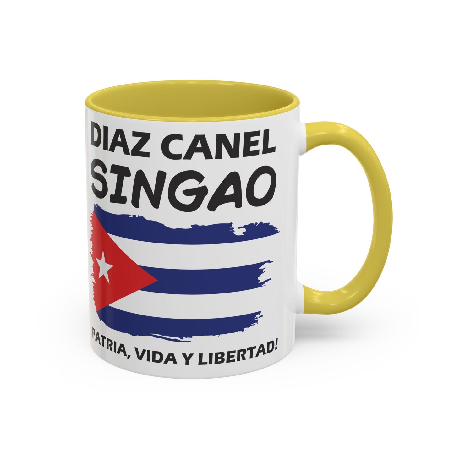 Díaz-Canel Singao Patriótica Taza