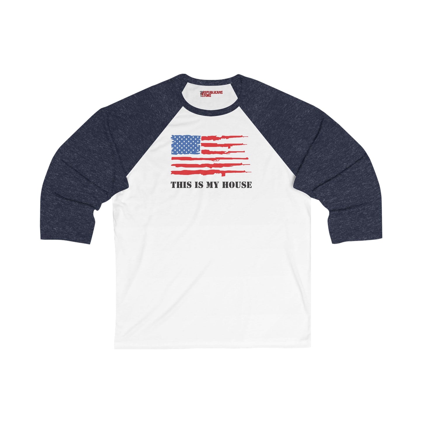 This Is My House Patriotic Baseball Tee