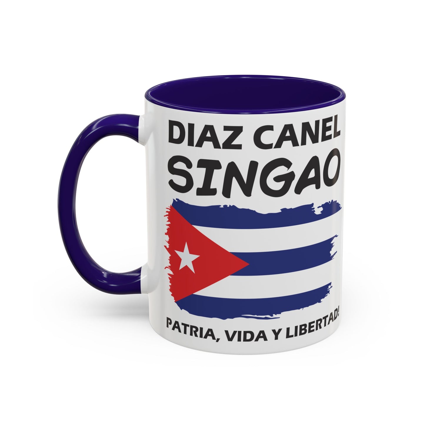 Díaz-Canel Singao Patriótica Taza