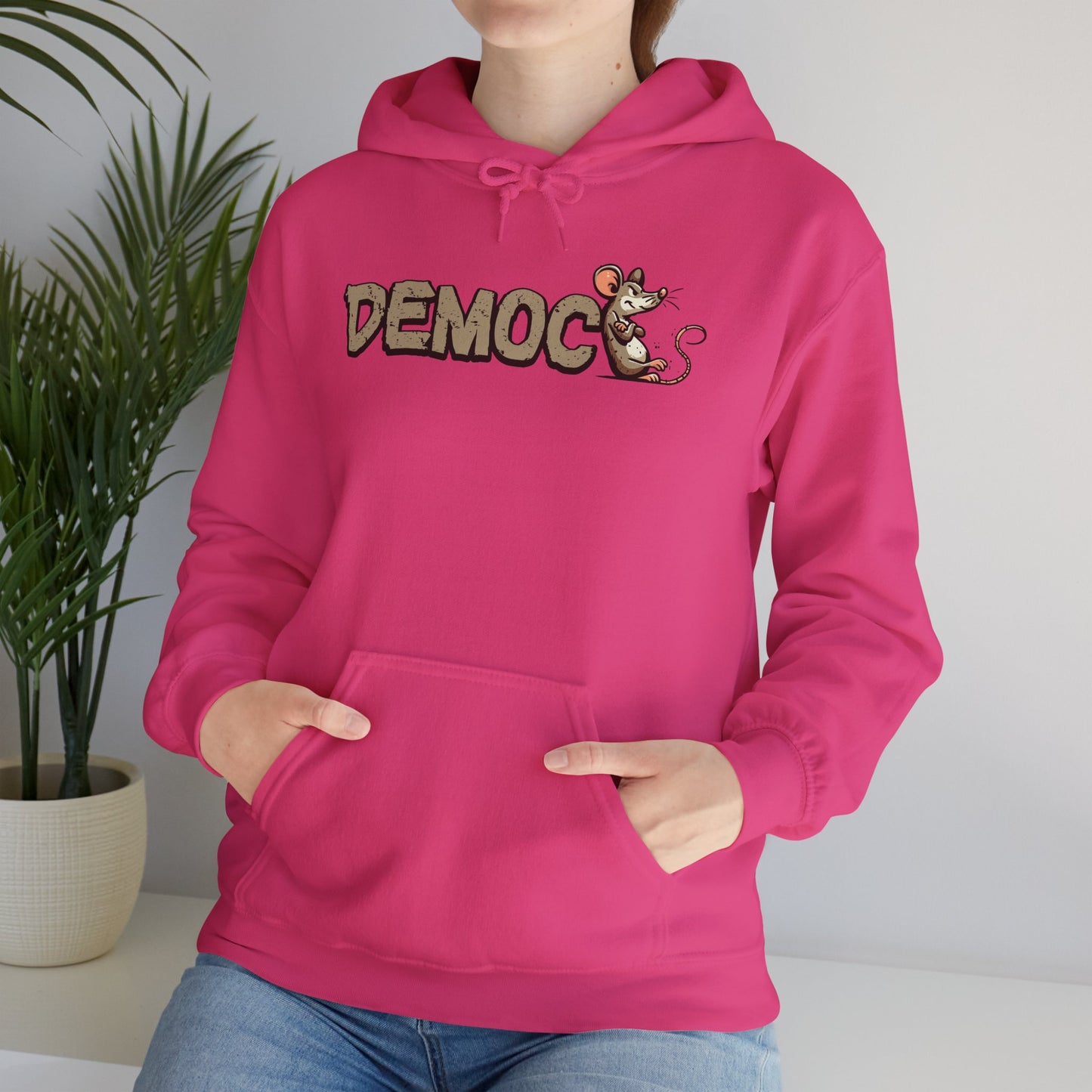 Democ-Rat Funny Political Hoodie