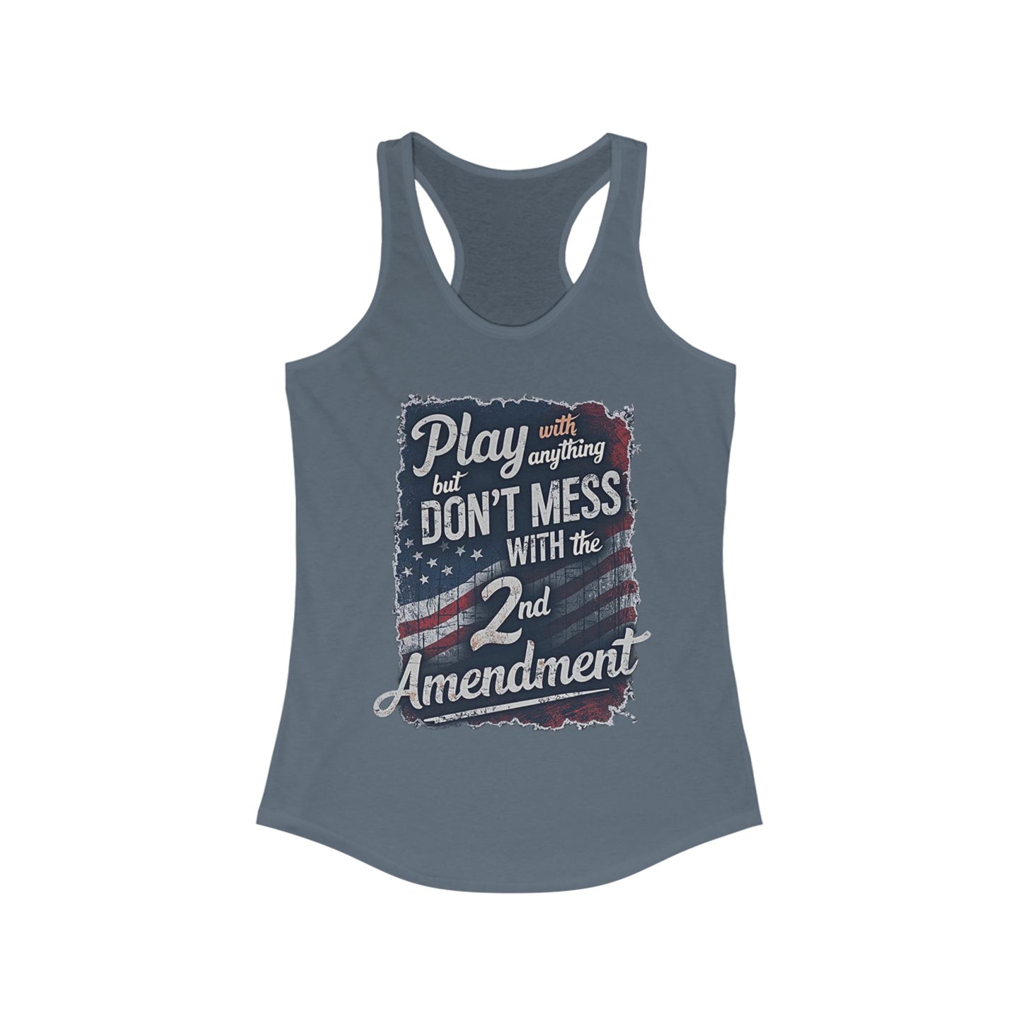 Don't Mess with the 2nd Amendment Patriotic Racerback Tank