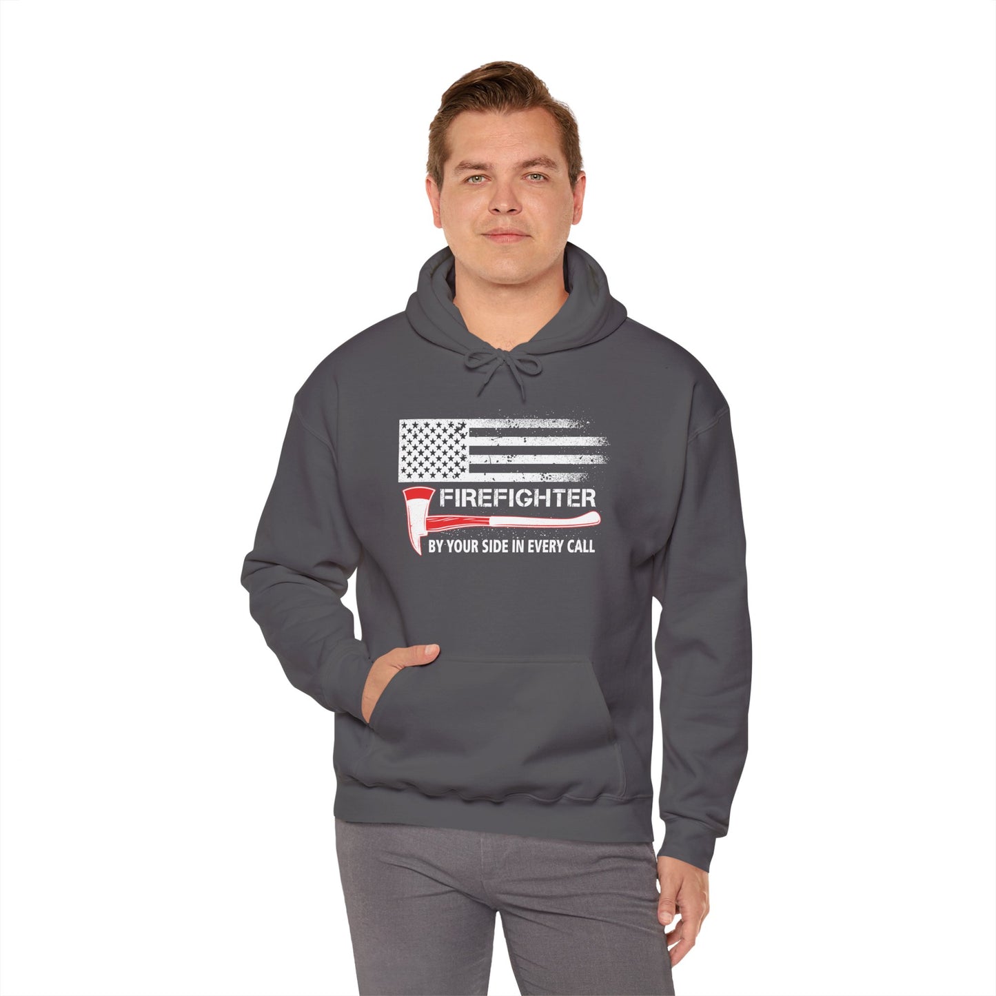 Firefighter Pride Hoodie – By Your Side in Every Call