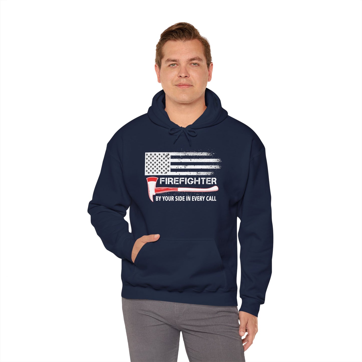 Firefighter Pride Hoodie – By Your Side in Every Call