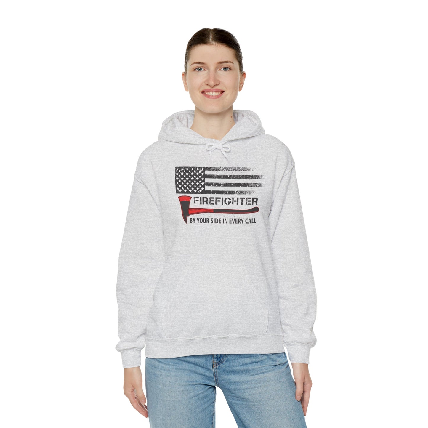 Firefighter Pride Hoodie – By Your Side in Every Call