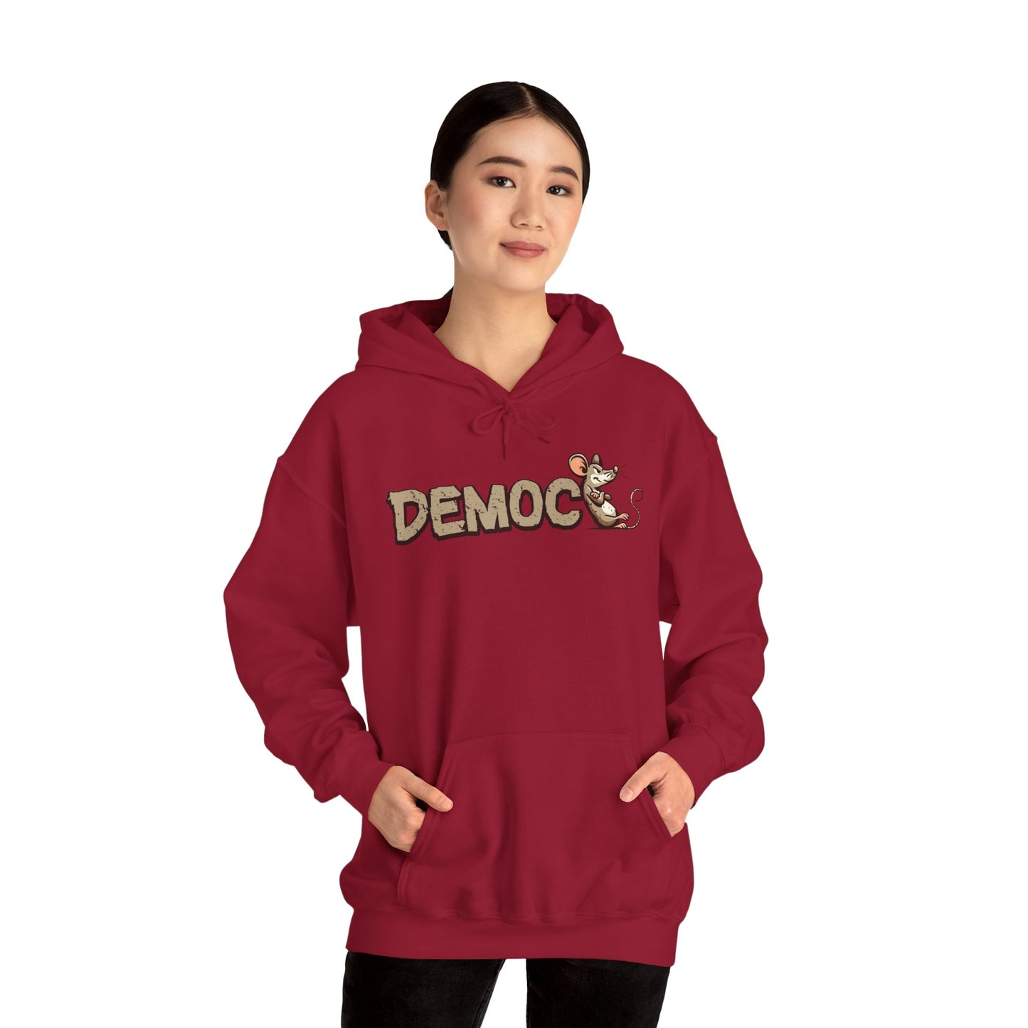 Democ-Rat Funny Political Hoodie