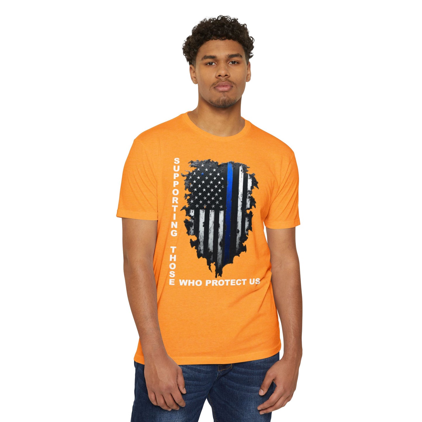 Supporting Those Who Protect Us Patriotic T-Shirt