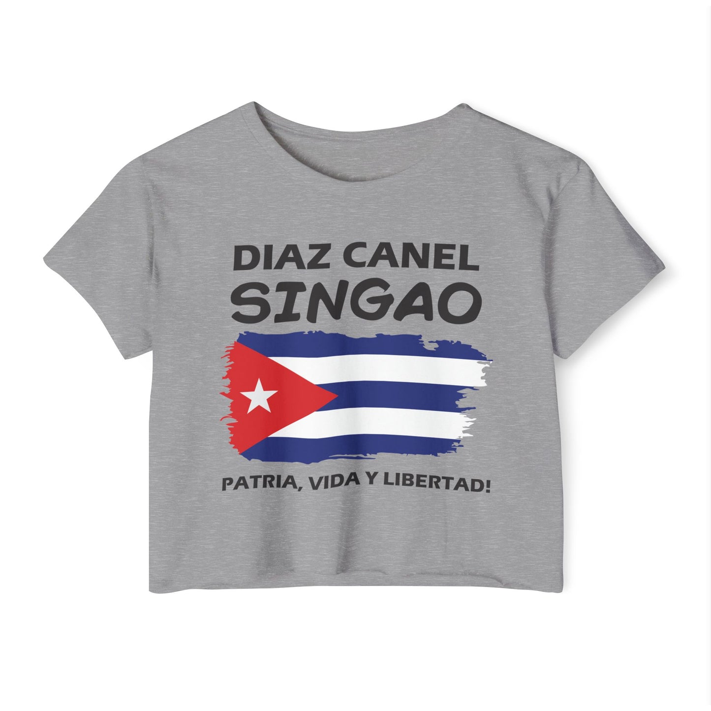 Díaz Canel Singao Patriótico Crop Top