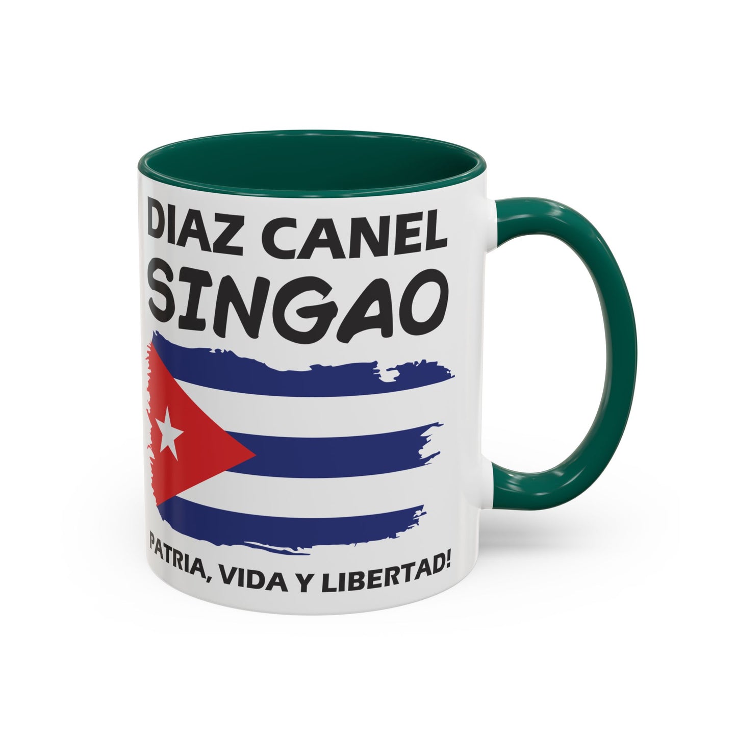Díaz-Canel Singao Patriótica Taza