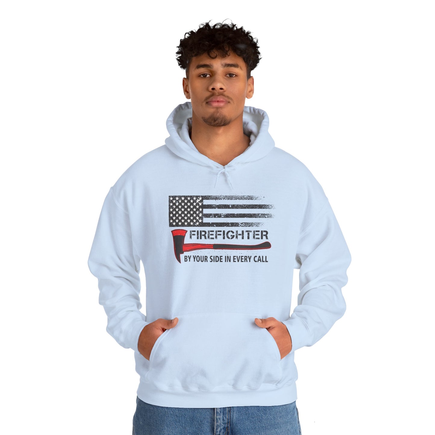 Firefighter Pride Hoodie – By Your Side in Every Call
