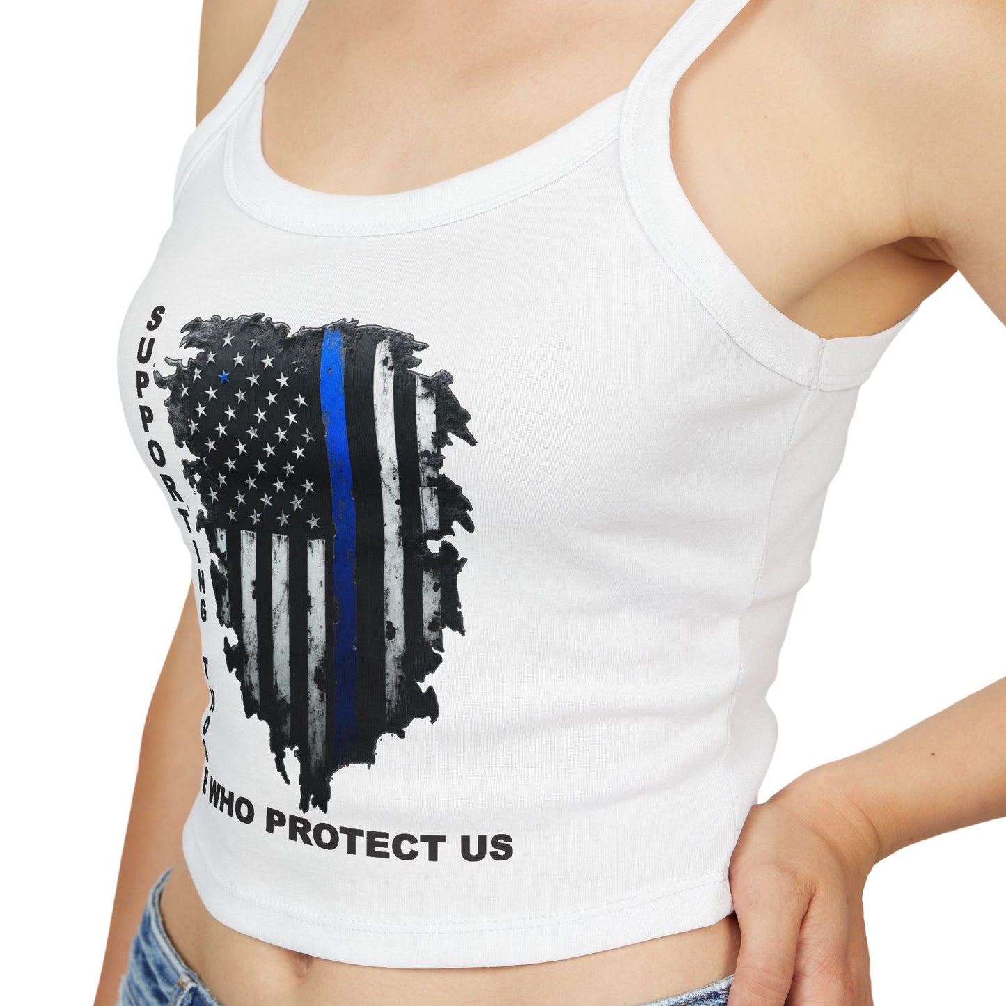 Supporting Those Who Protect Us Patriotic Tank Top