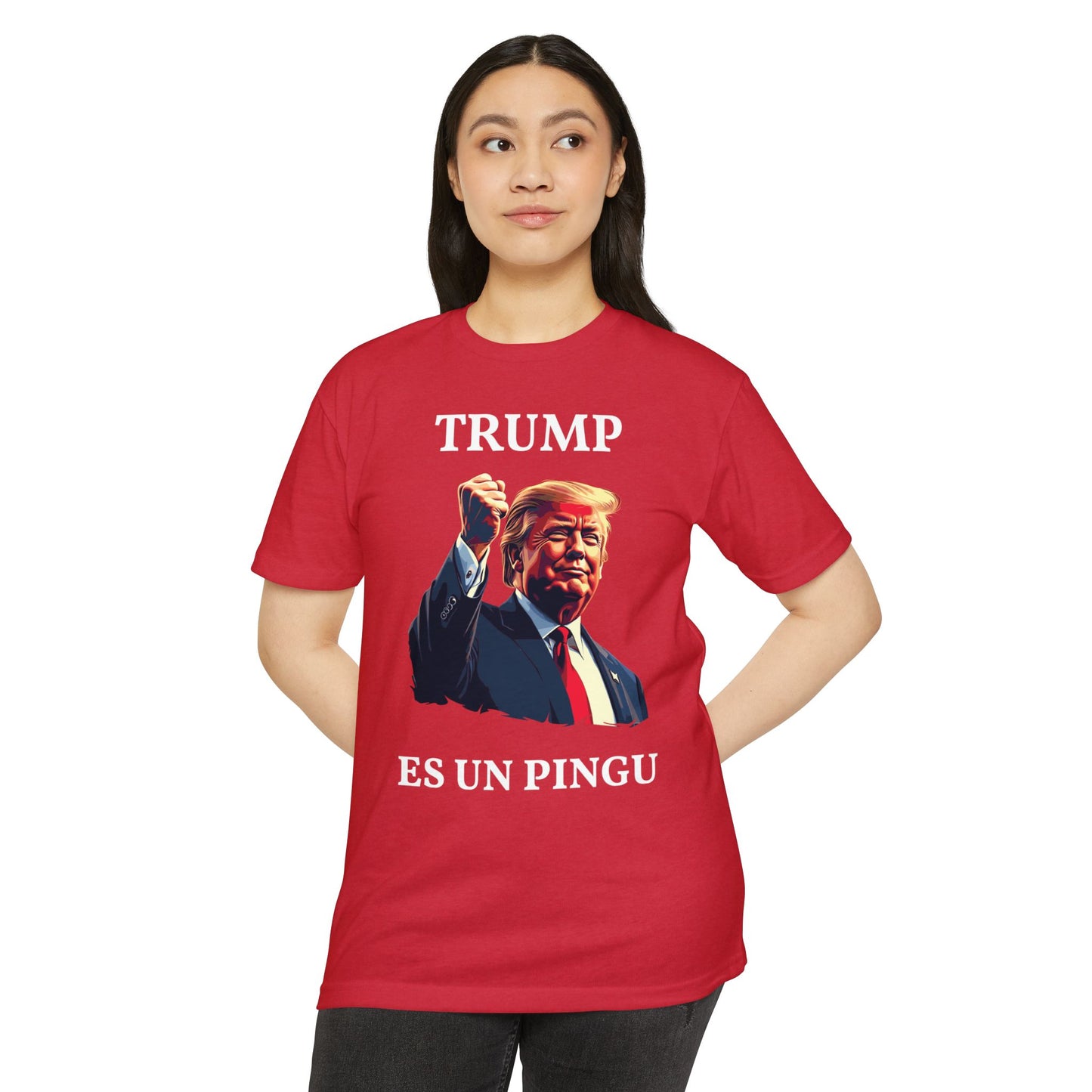Trump es un Pingú Patriótica Camiseta