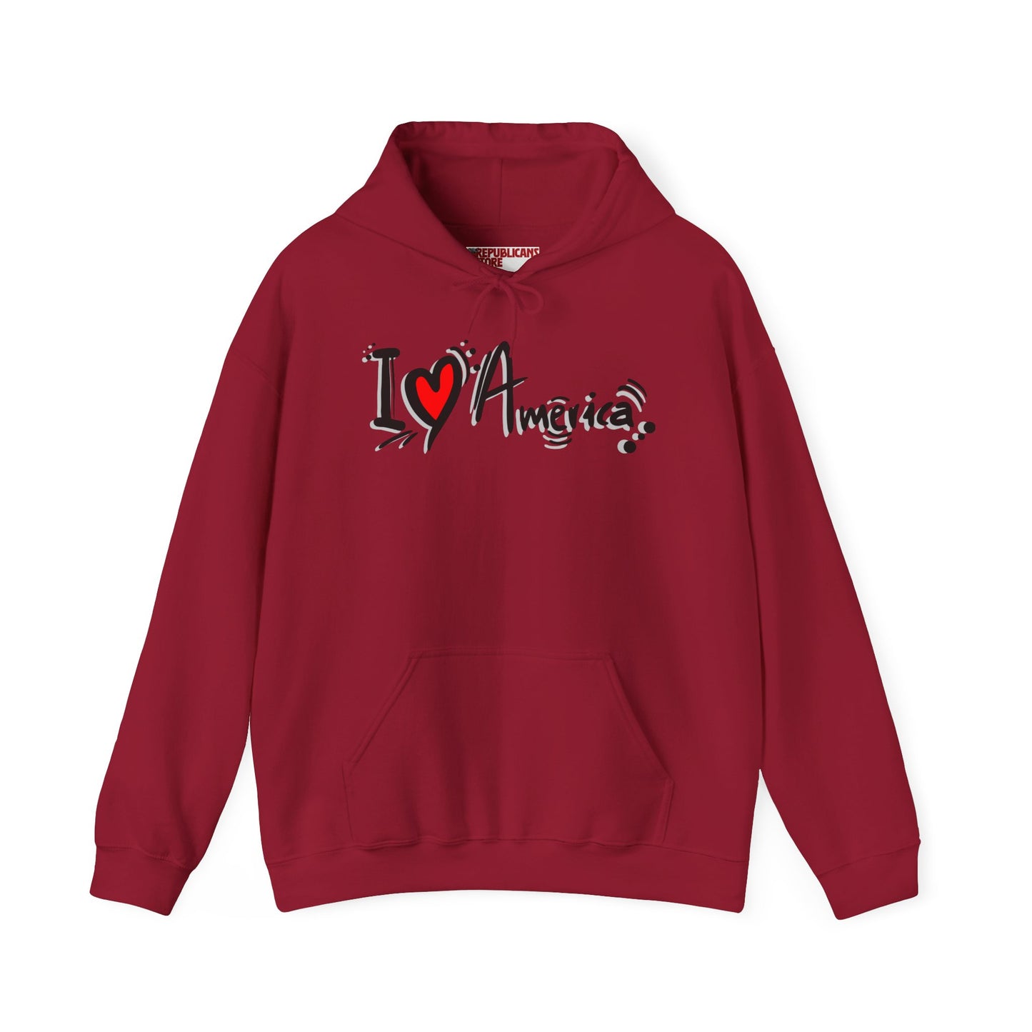 I Love America Unisex Hoodie Sweatshirt