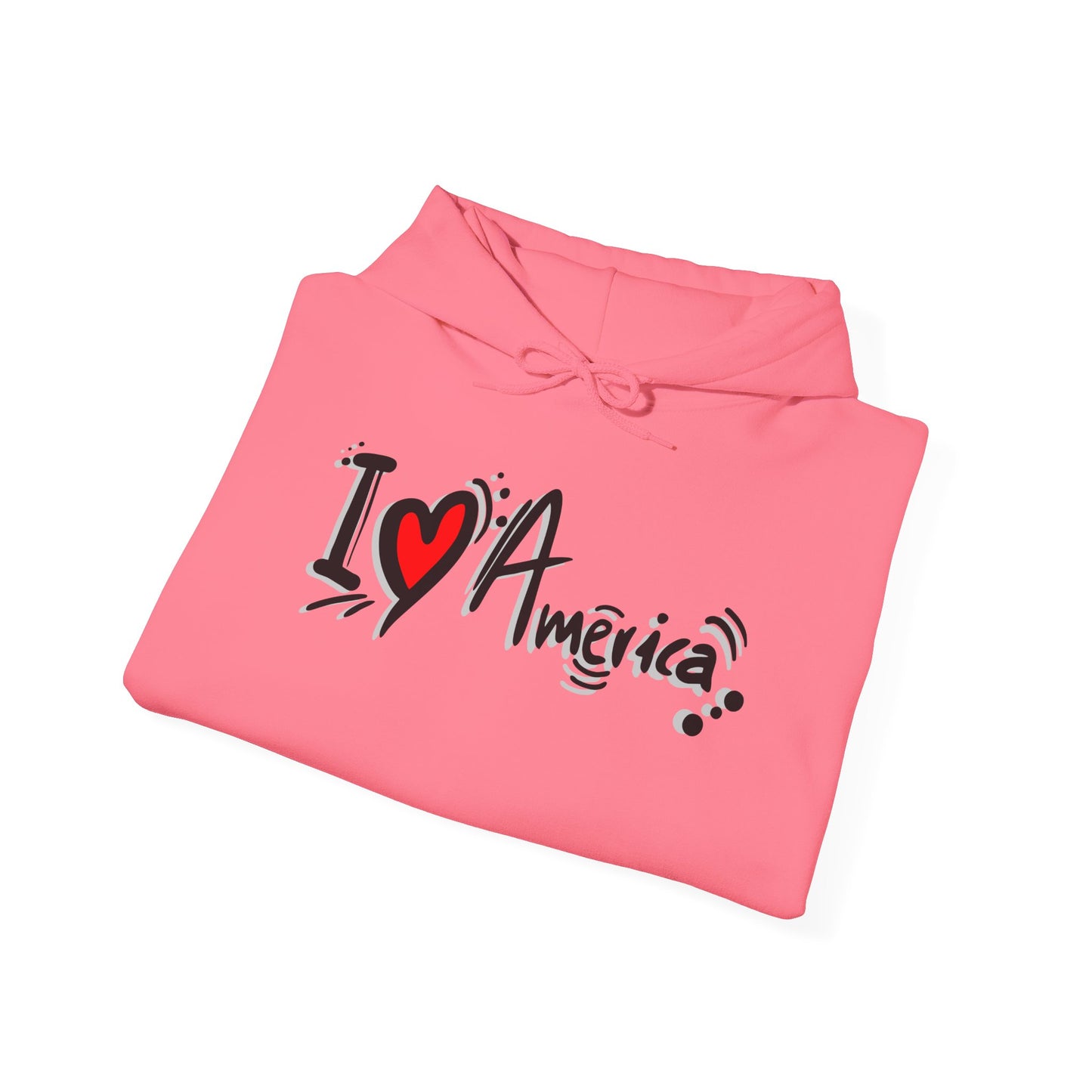 I Love America Unisex Hoodie Sweatshirt