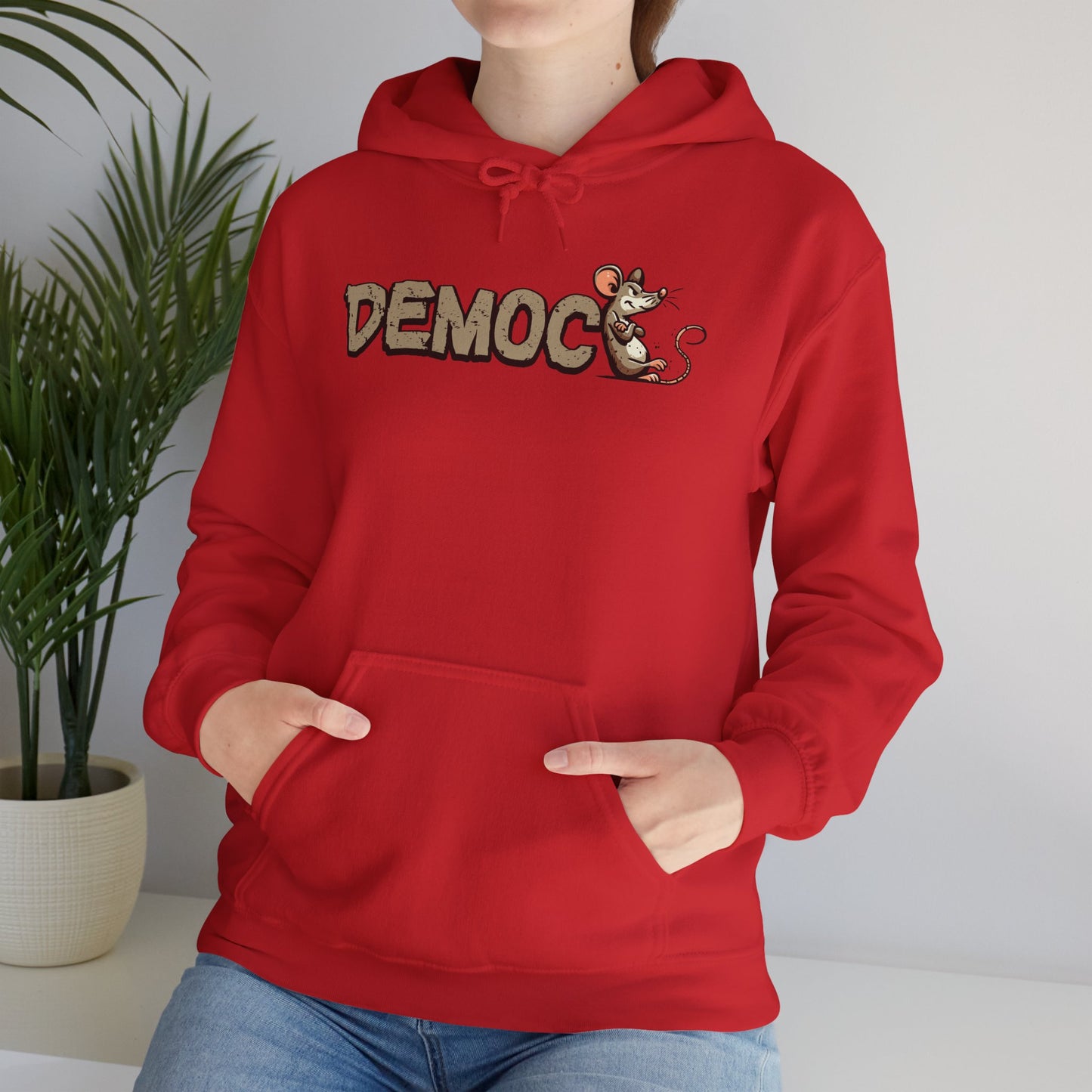 Democ-Rat Funny Political Hoodie
