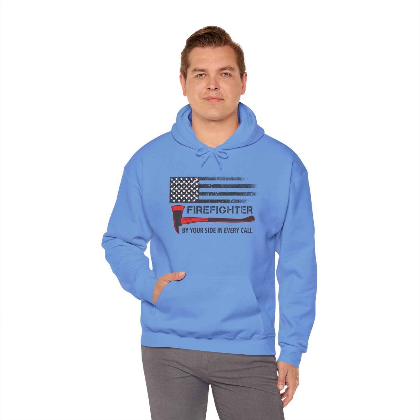 Firefighter Pride Hoodie – By Your Side in Every Call