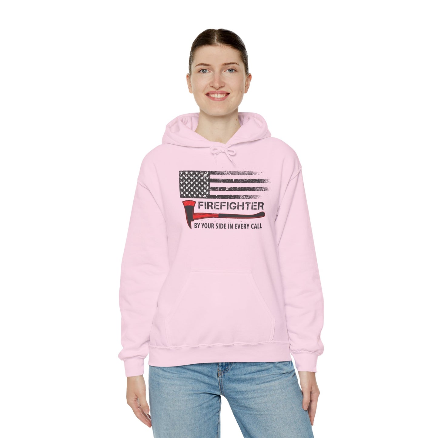 Firefighter Pride Hoodie – By Your Side in Every Call