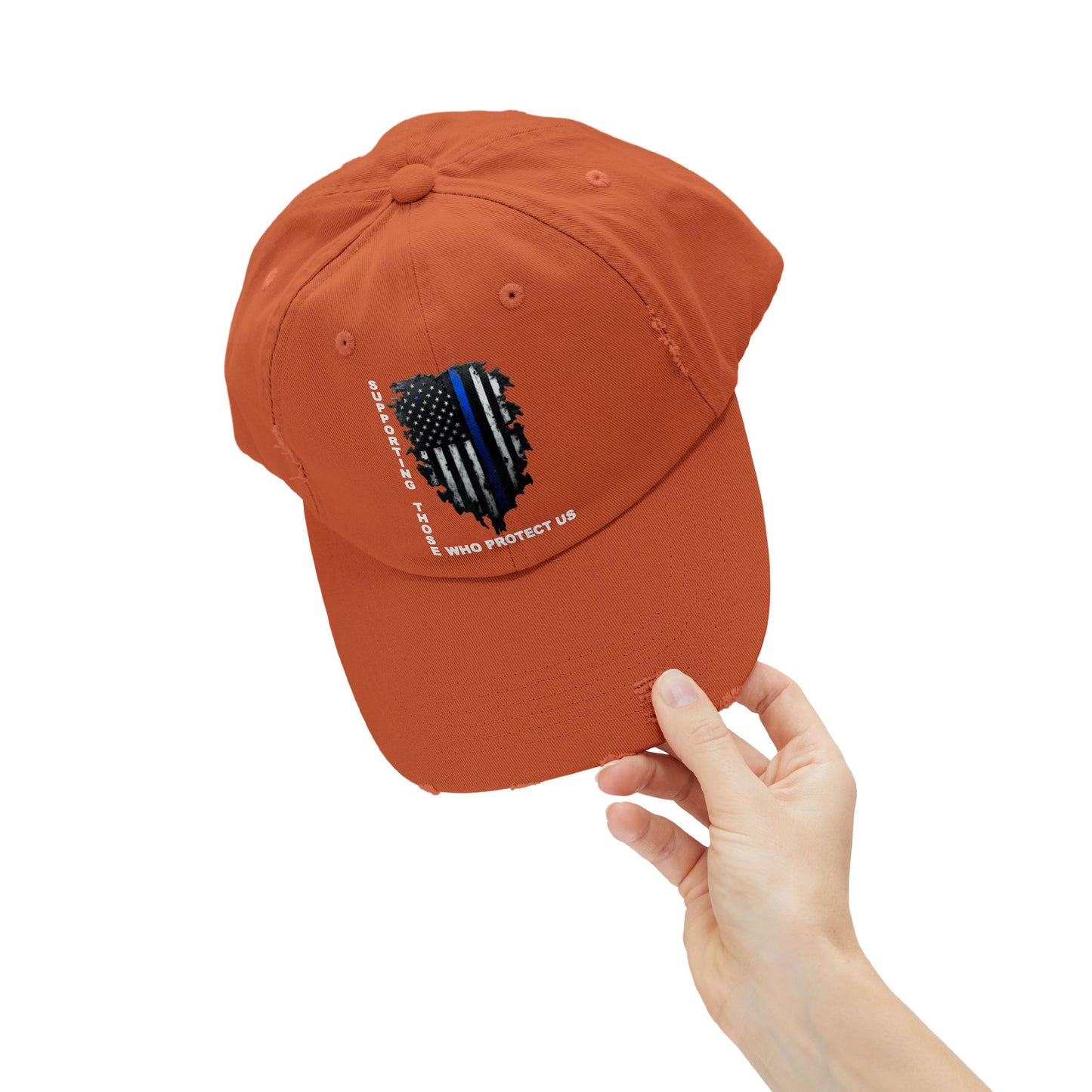 Supporting Those Who Protect Us Patriotic Printed Hat