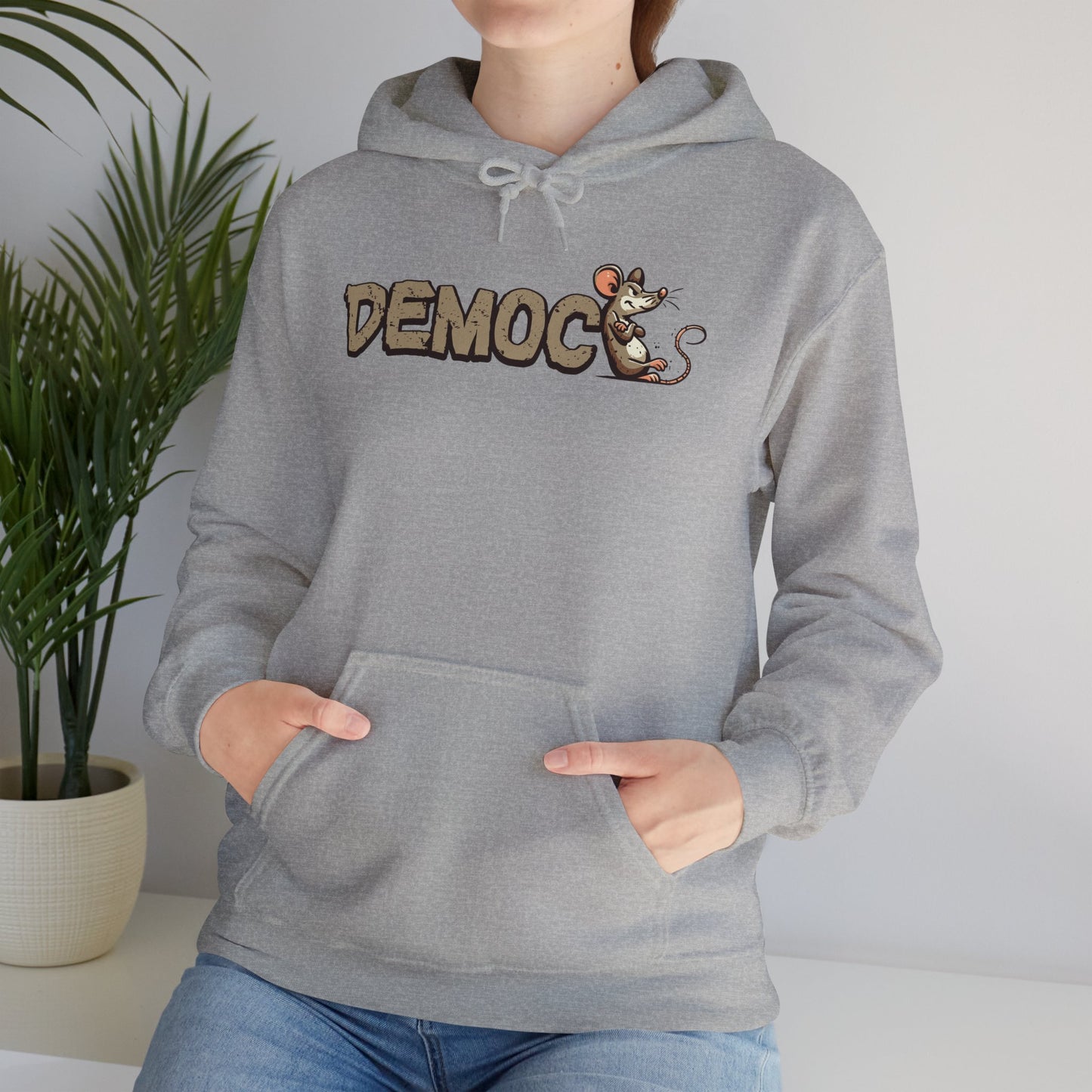 Democ-Rat Funny Political Hoodie