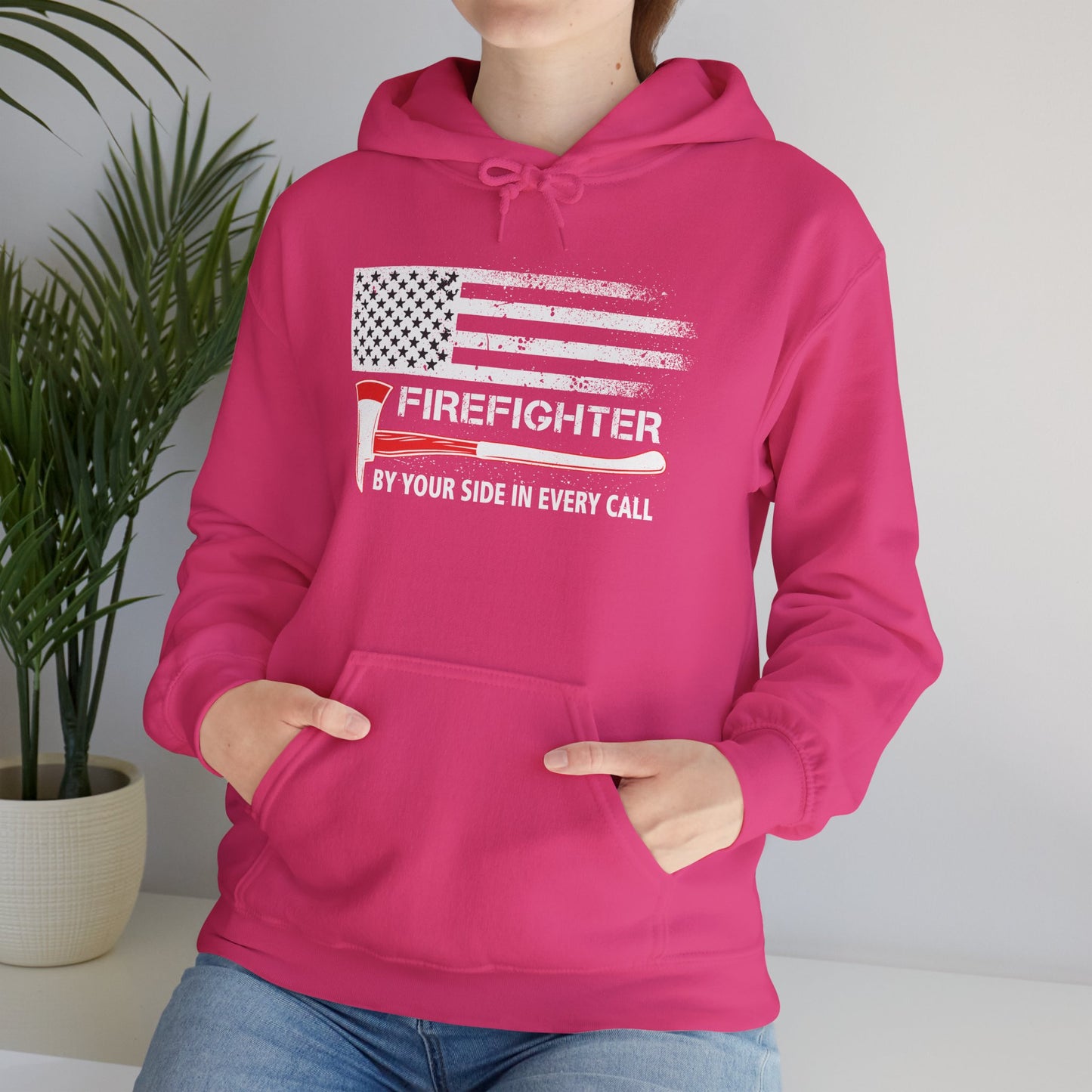 Firefighter Pride Hoodie – By Your Side in Every Call