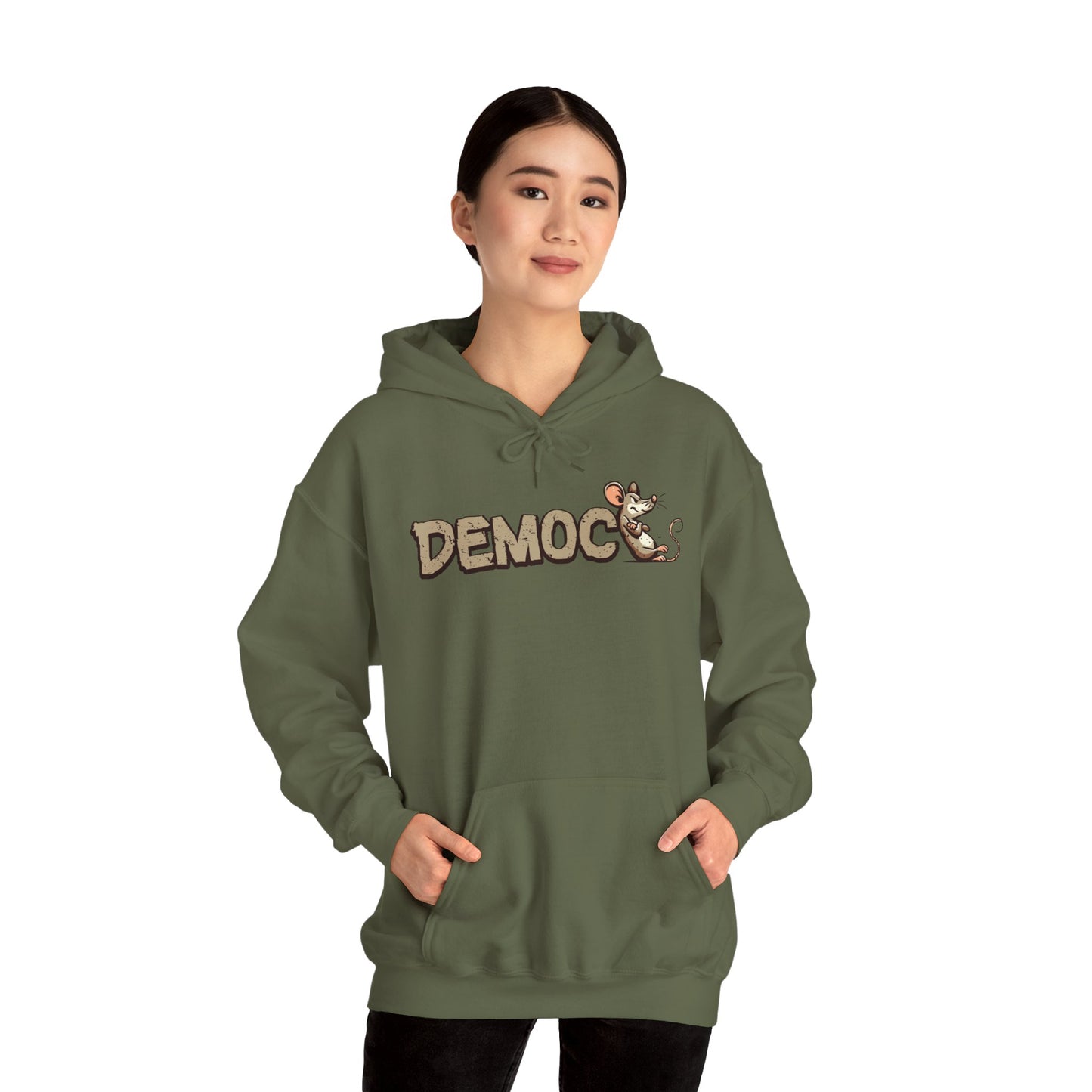 Democ-Rat Funny Political Hoodie