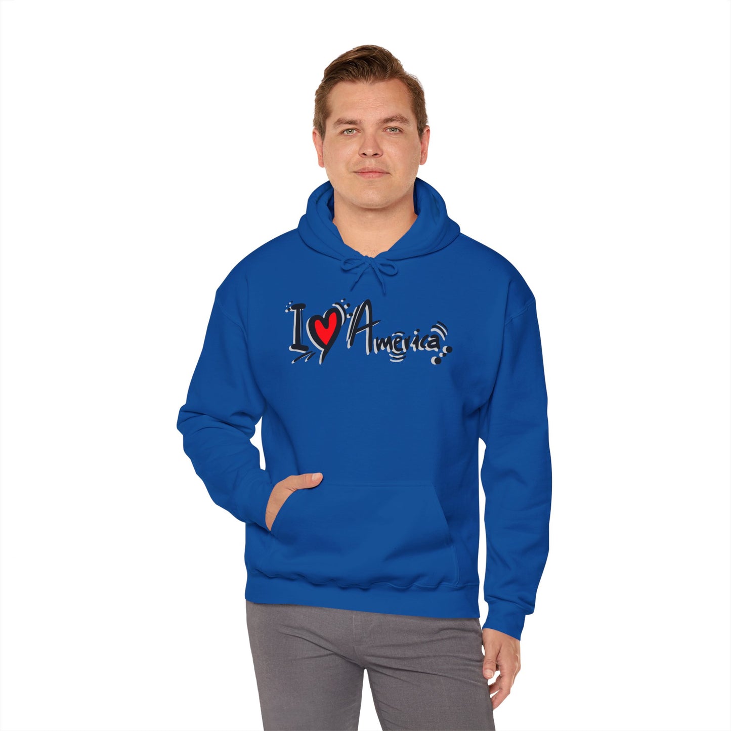 I Love America Unisex Hoodie Sweatshirt