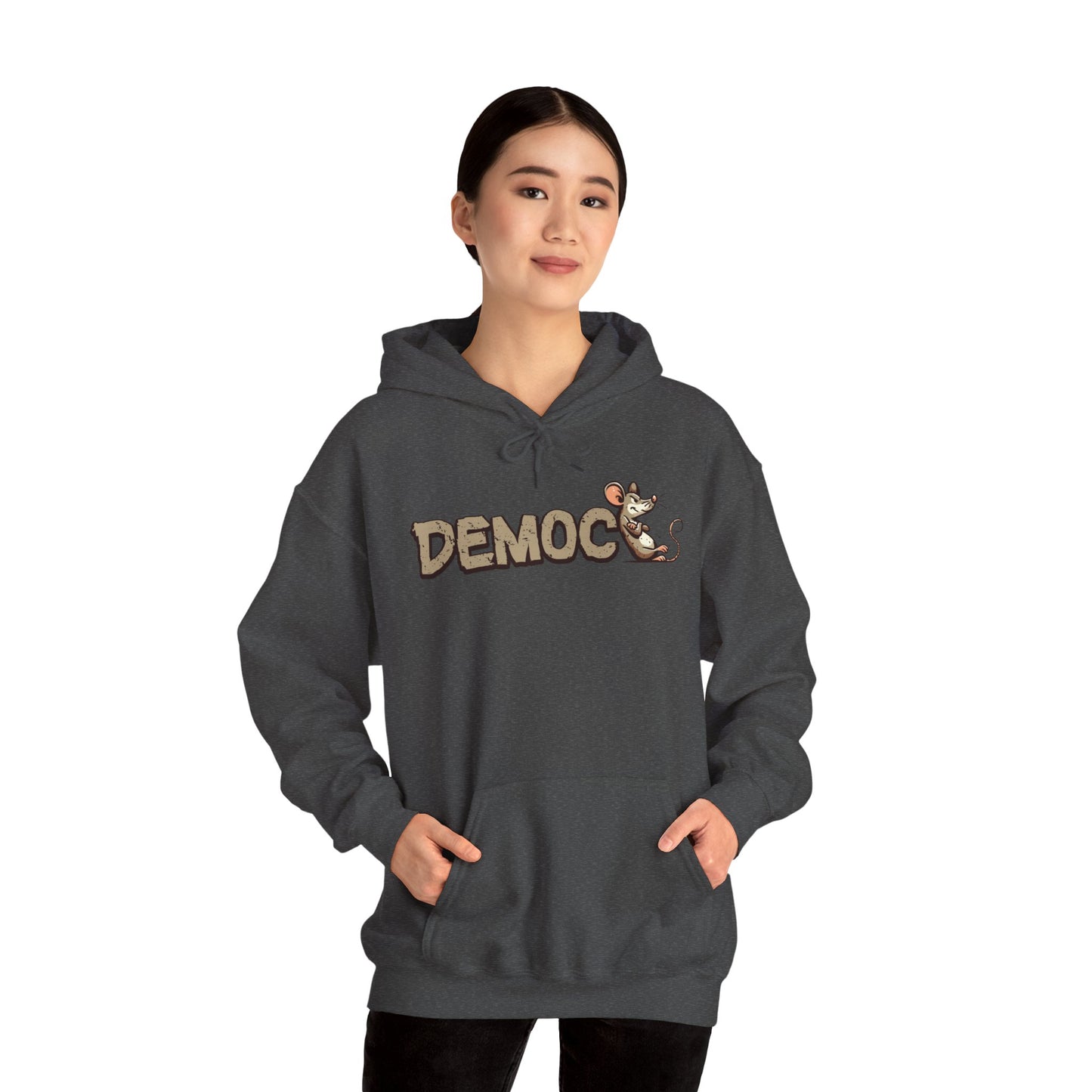Democ-Rat Funny Political Hoodie