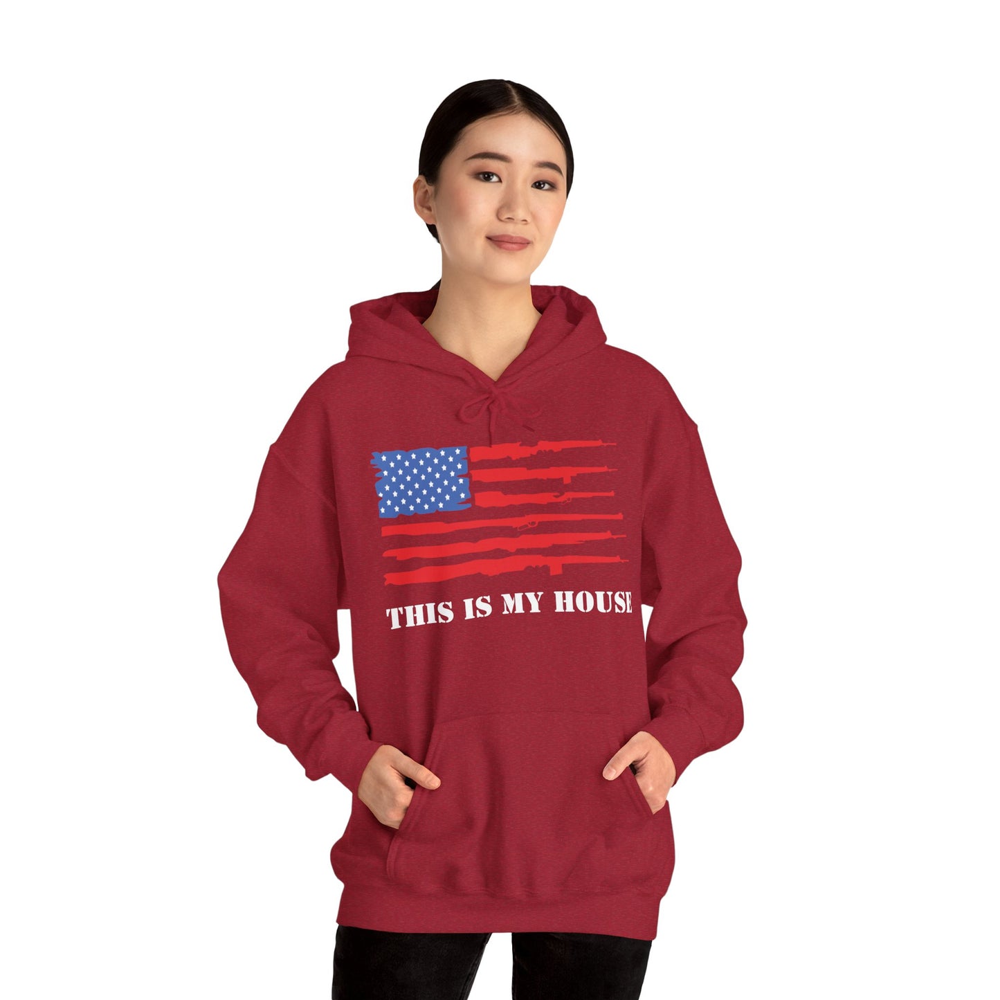 This Is My House Patriotic Hooded Sweatshirt