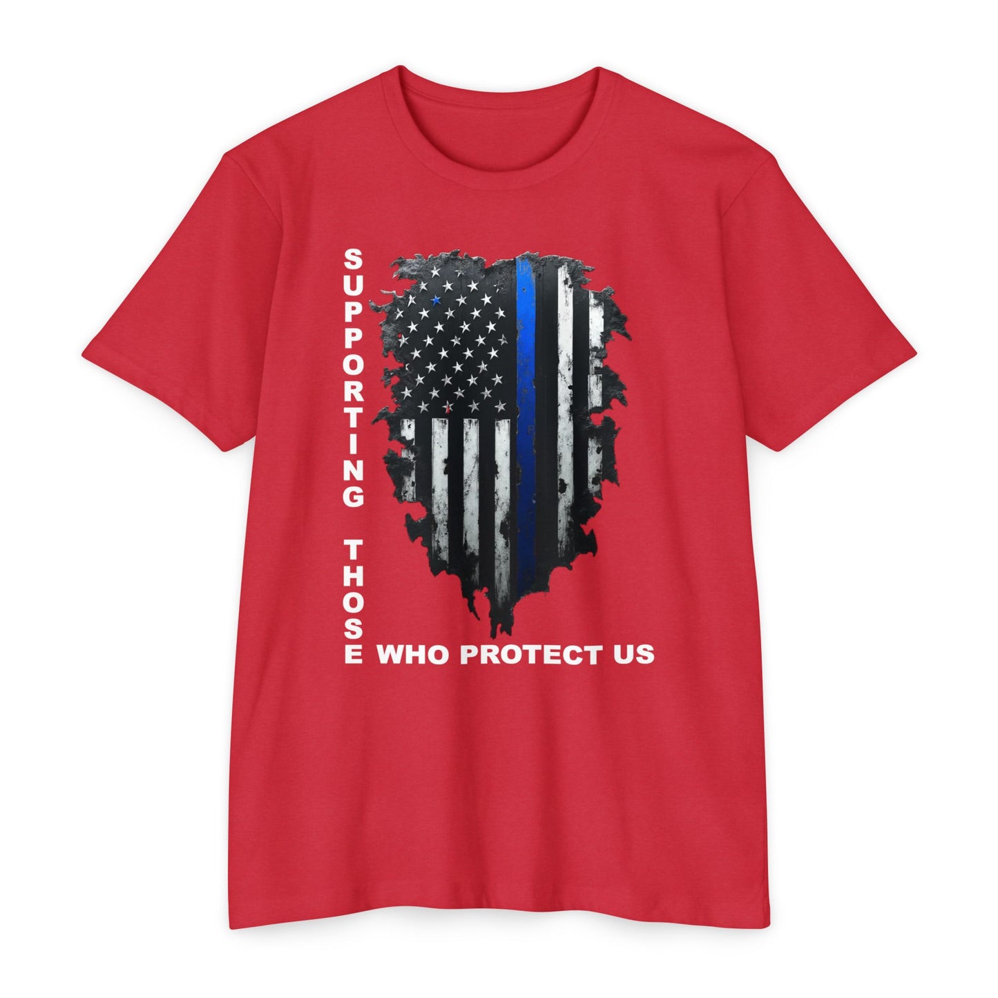 Supporting Those Who Protect Us Patriotic T-Shirt