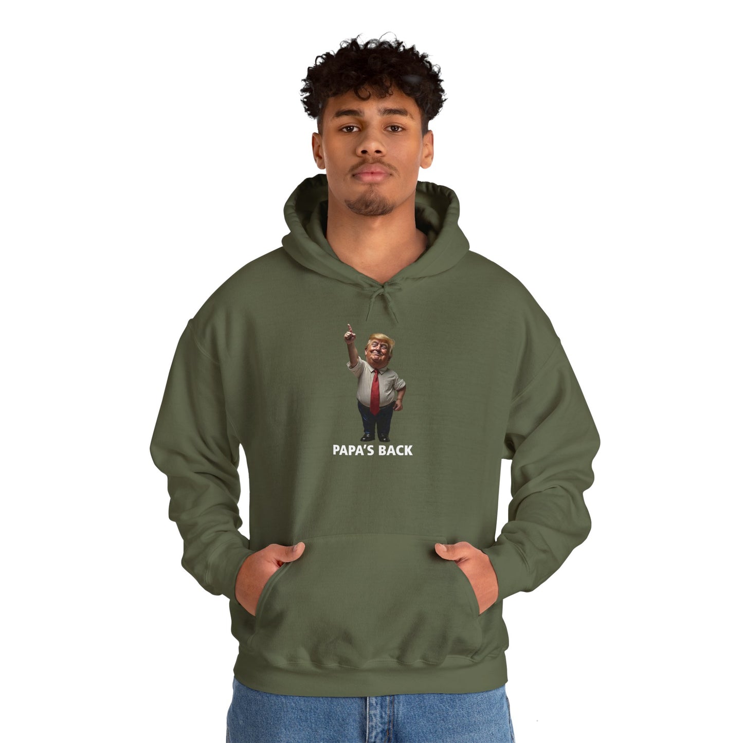 Papa's Back Patriotic Hoodie