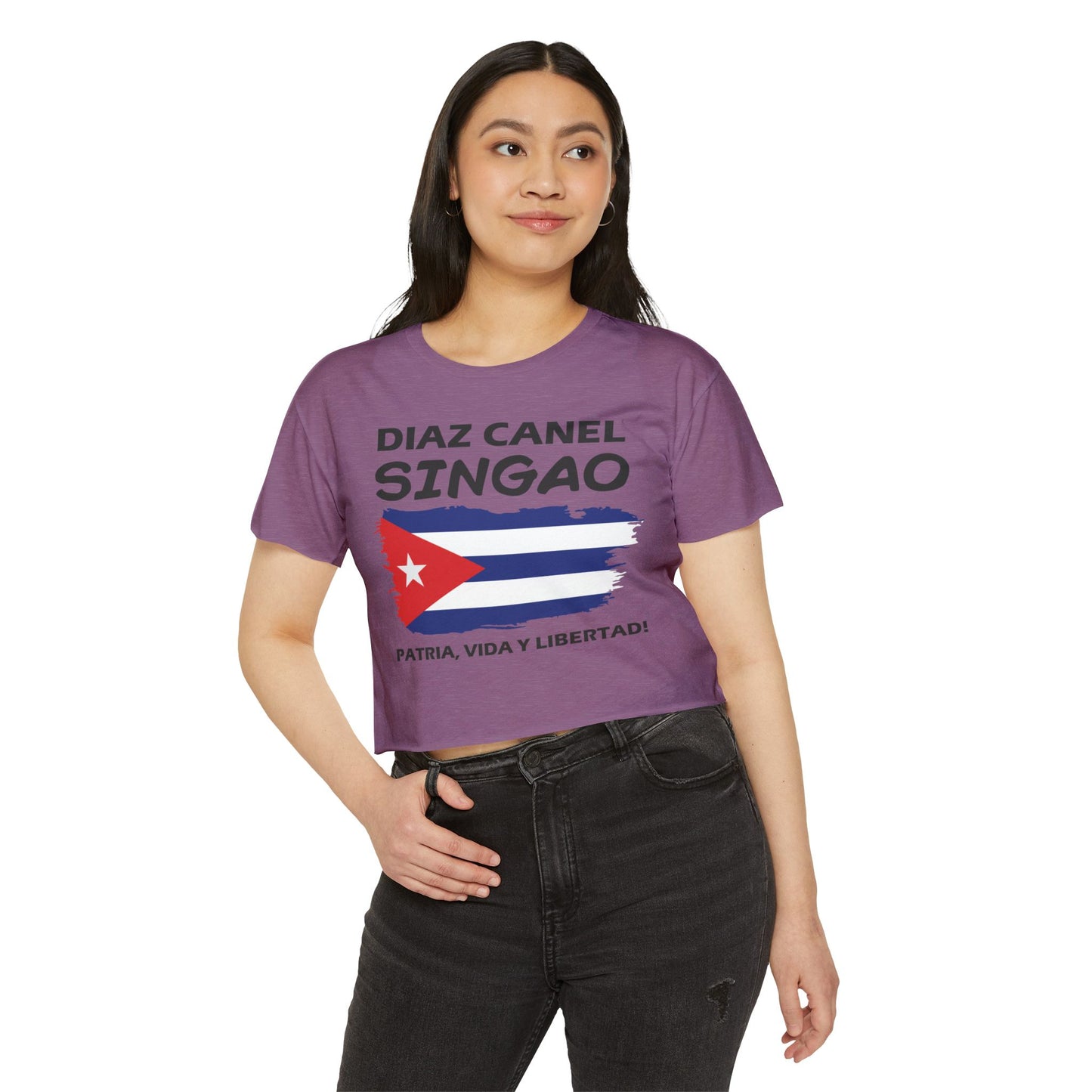 Díaz Canel Singao Patriótico Crop Top
