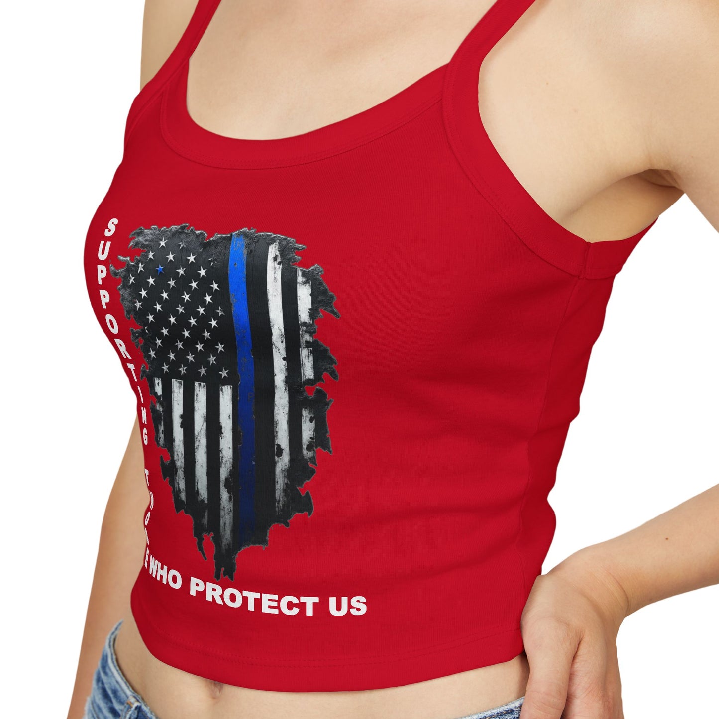 Supporting Those Who Protect Us Patriotic Tank Top