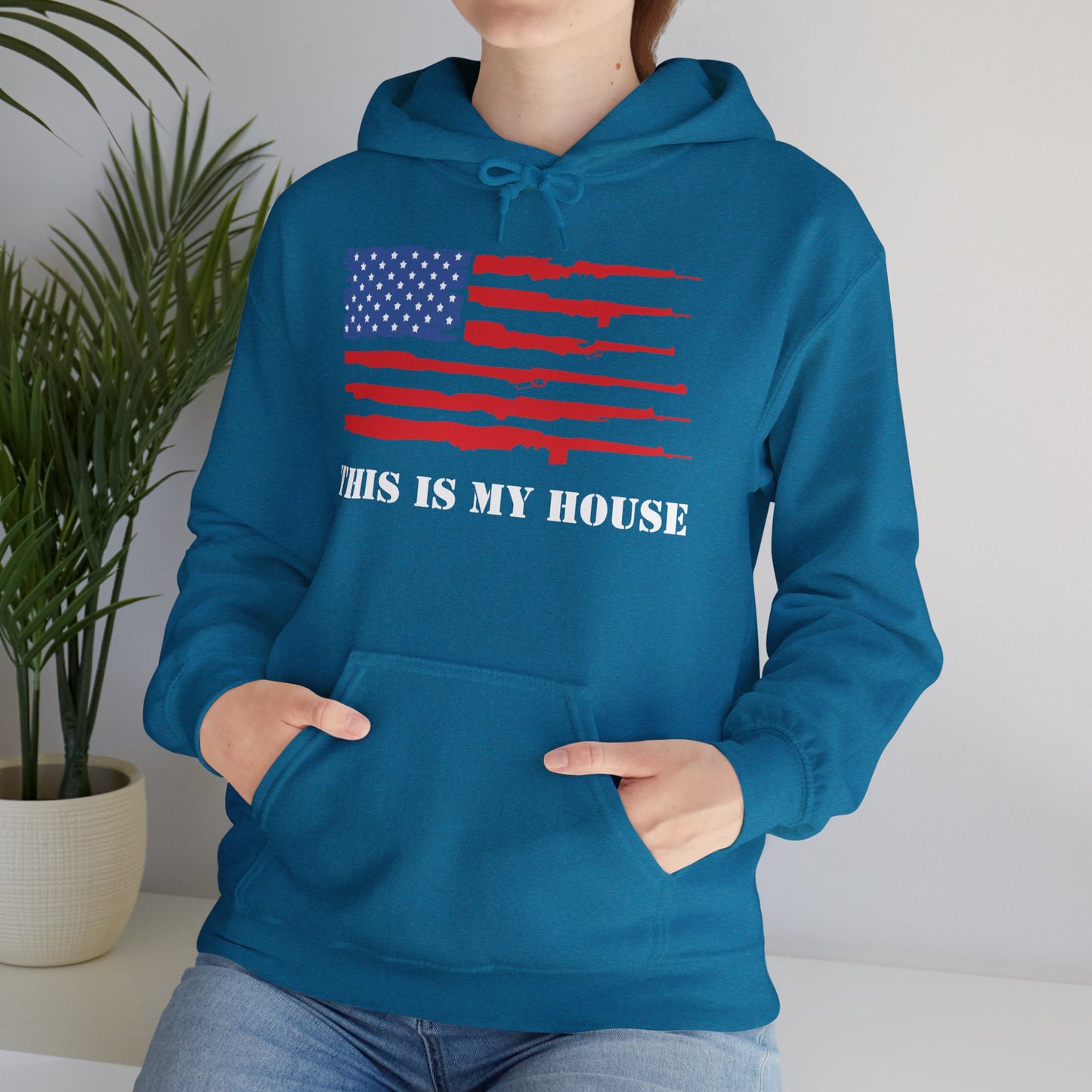 This Is My House Patriotic Hooded Sweatshirt