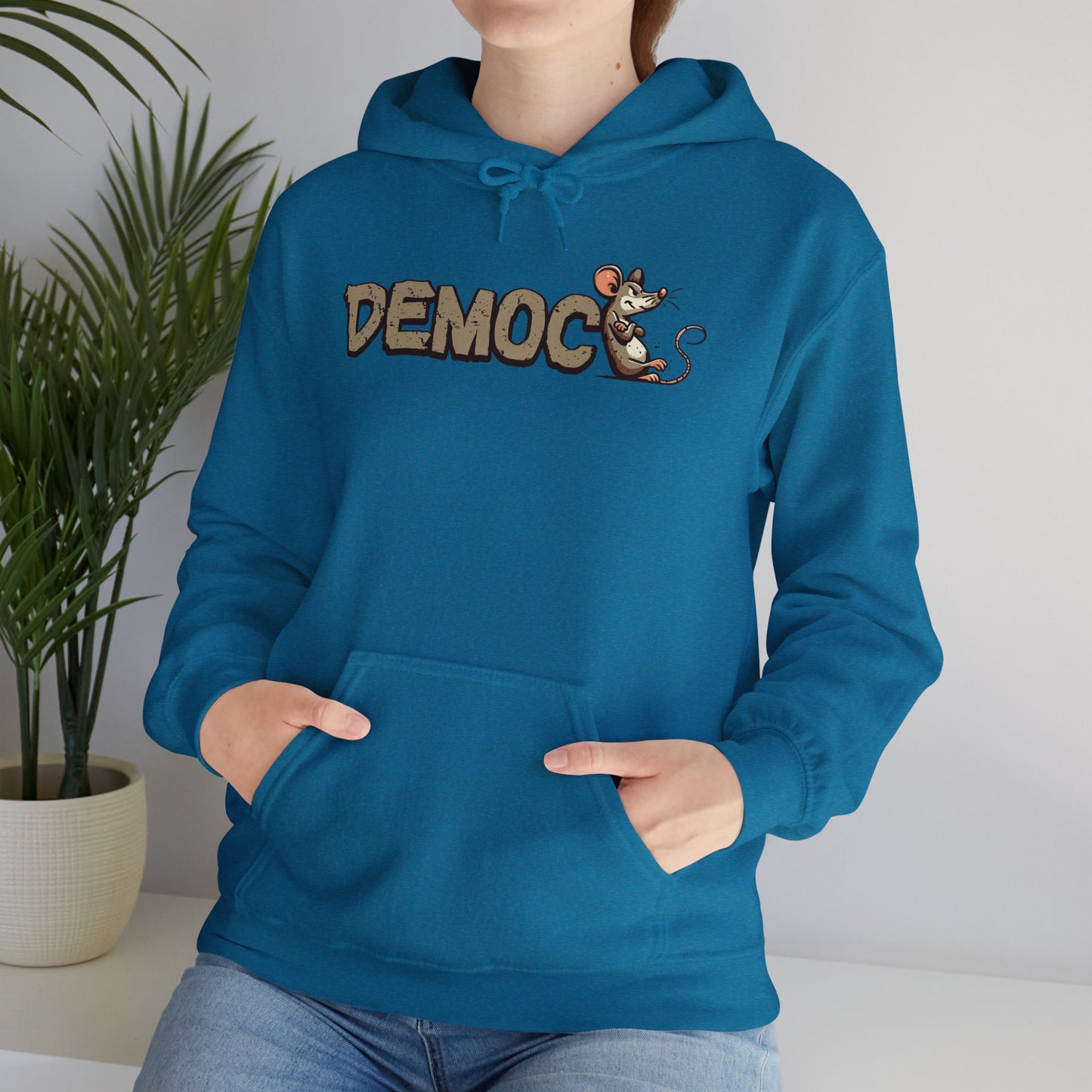 Democ-Rat Funny Political Hoodie
