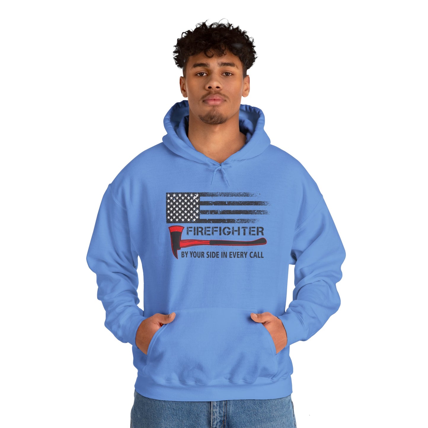 Firefighter Pride Hoodie – By Your Side in Every Call
