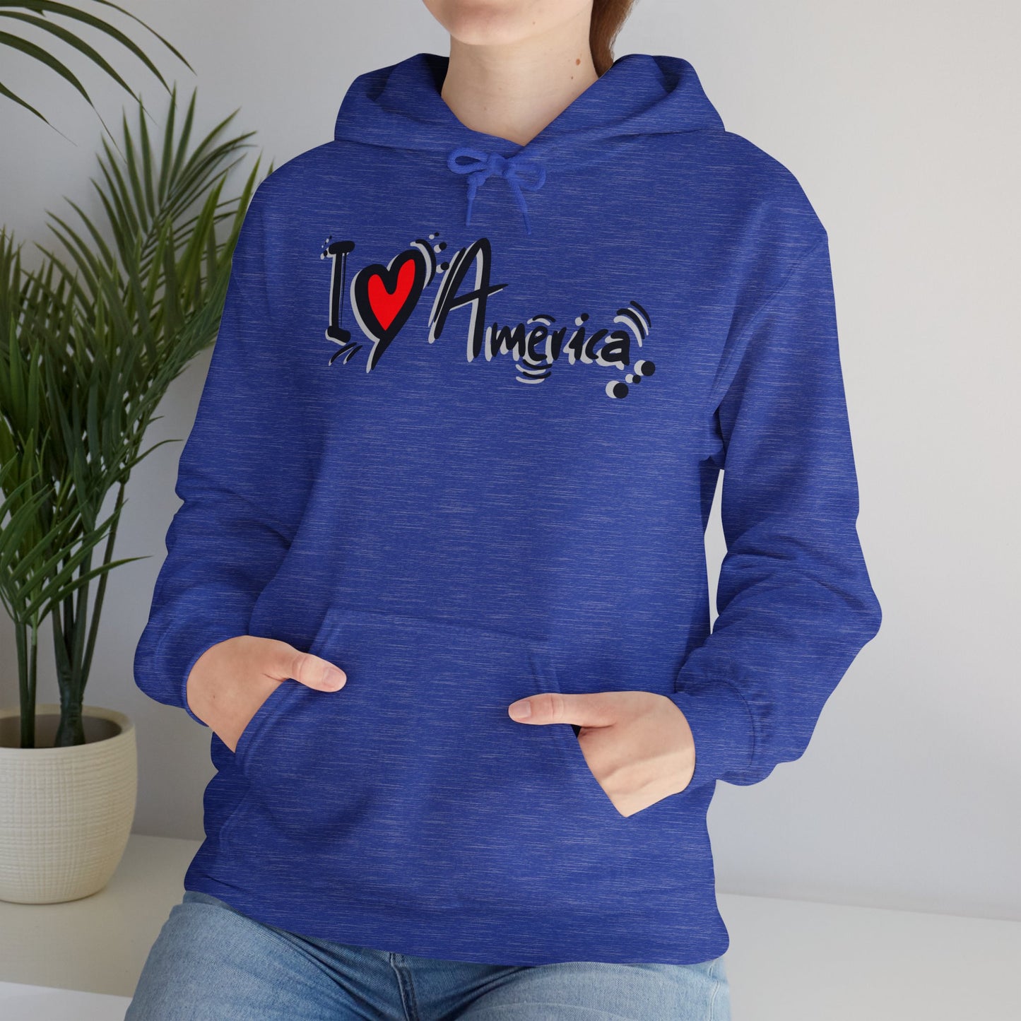 I Love America Unisex Hoodie Sweatshirt