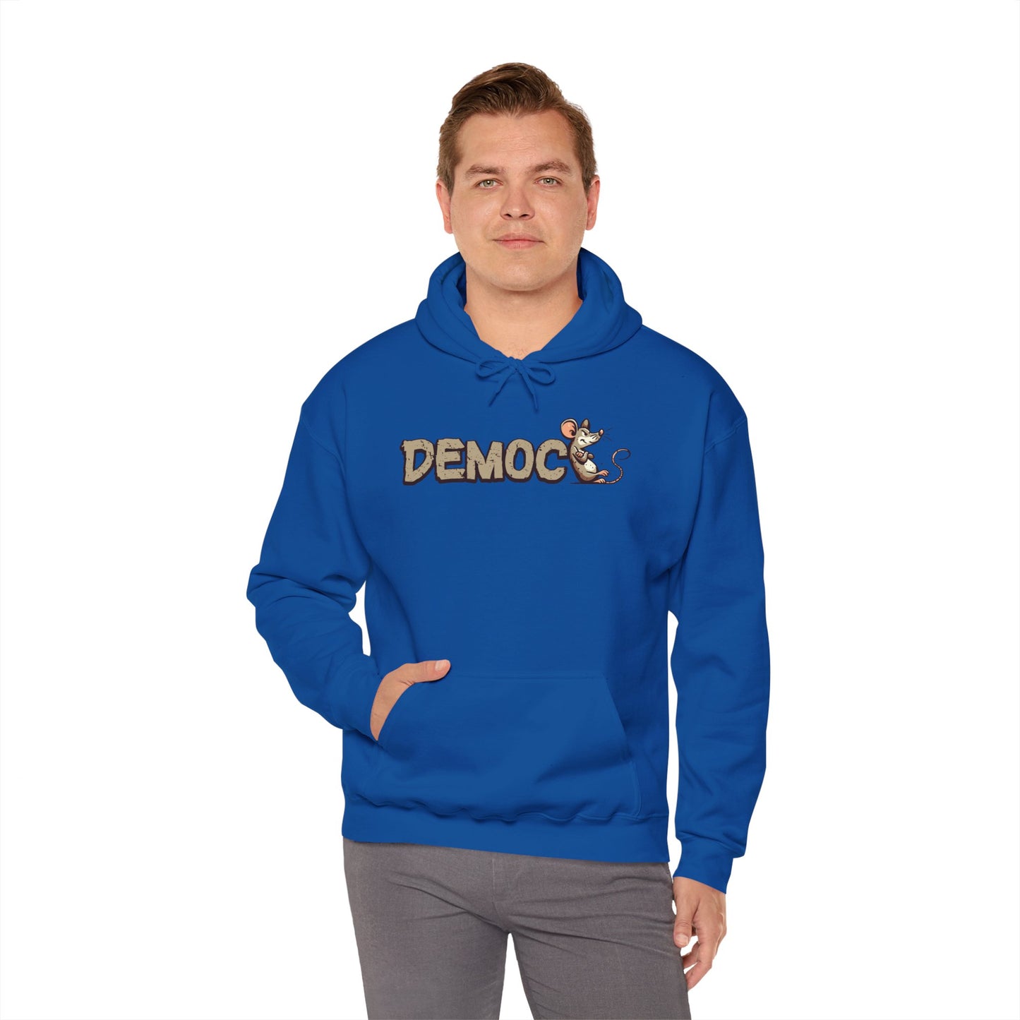 Democ-Rat Funny Political Hoodie