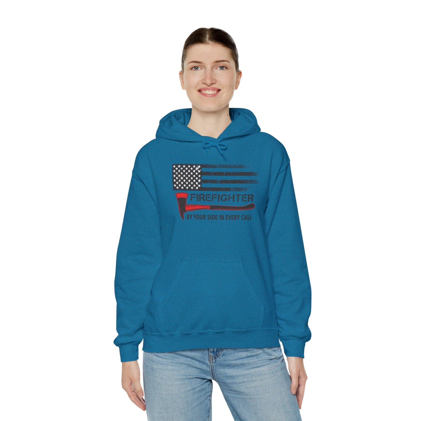 Firefighter Pride Hoodie – By Your Side in Every Call
